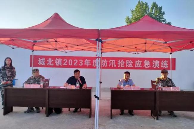 “汛”速行動，以練筑防！金安區城北鎮開展防汛搶險應急演練